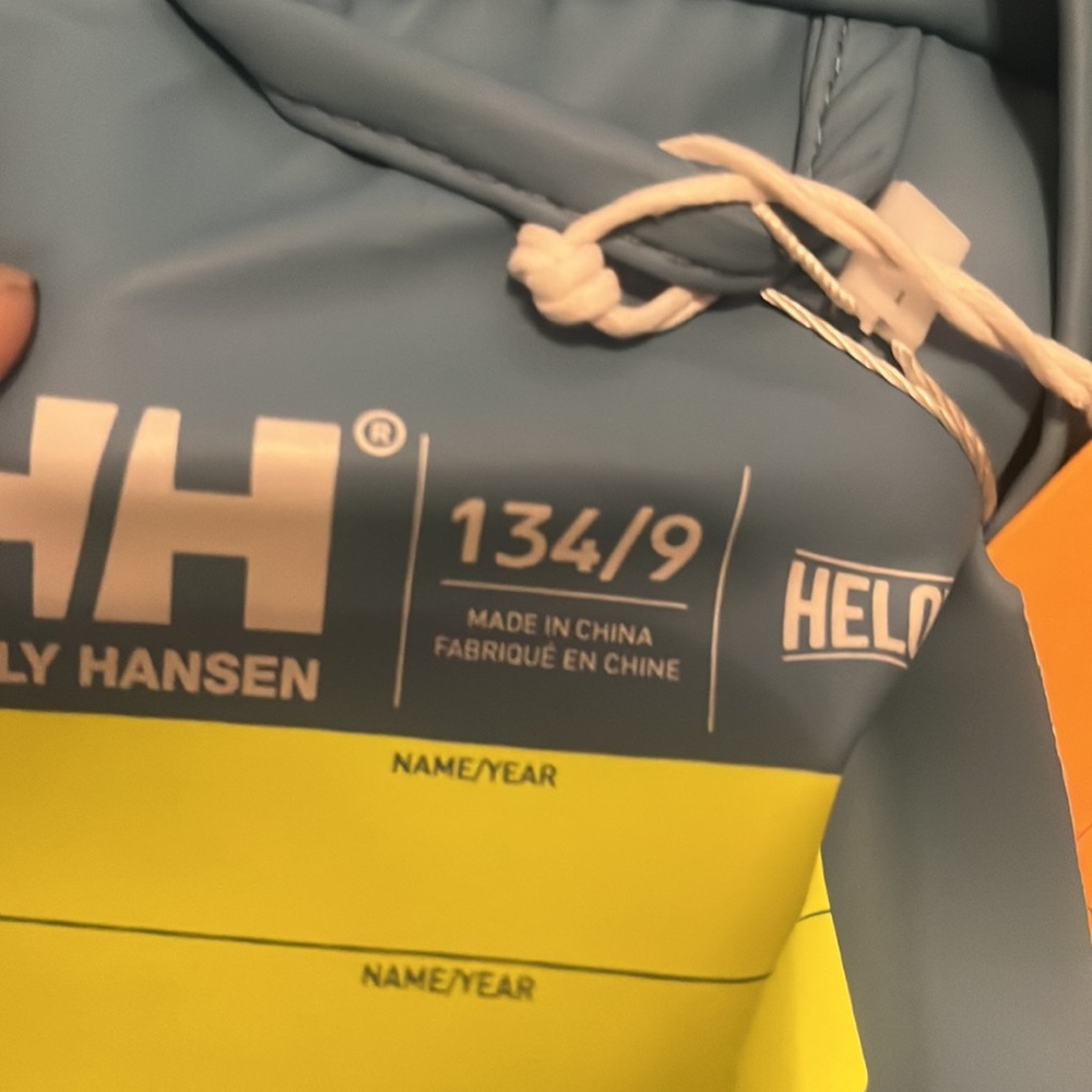 Helly Hansen Kids Bergen 2.0 PU Rainset Deep Fjord Kids sizes NWT - Picture 12 of 13